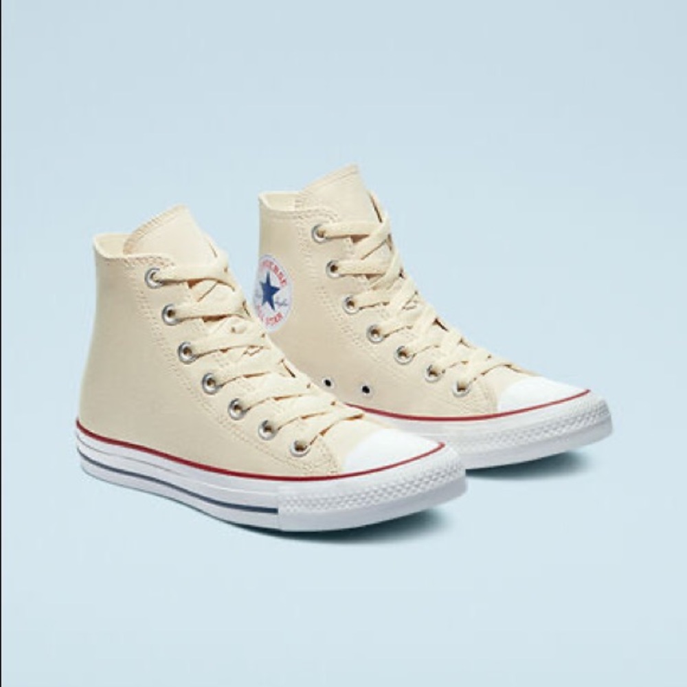 Converse High Tops in Natural Ivory